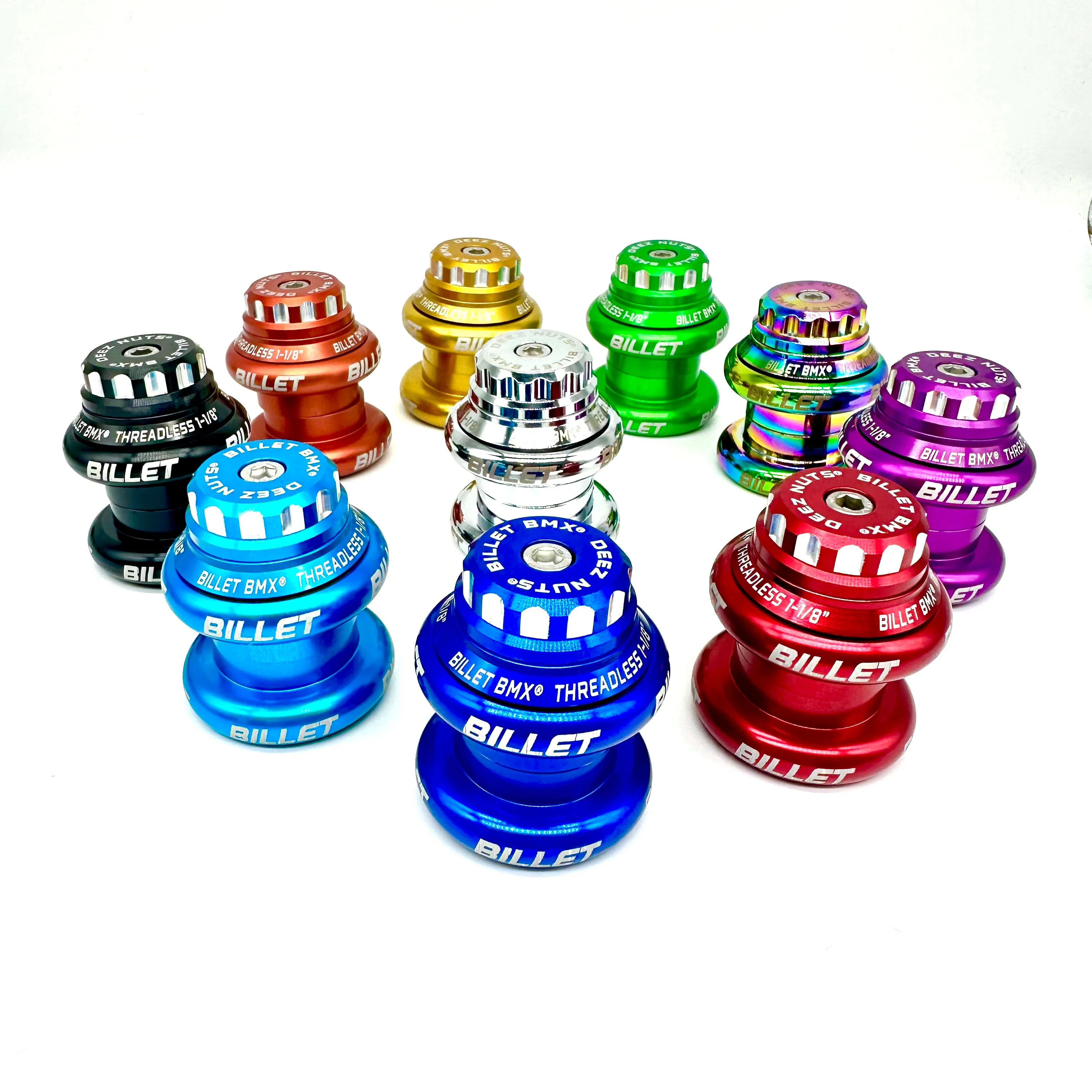 BILLET BMX DEEZ NUTS 12 POINT THREADLESS HEADSET KIT 1-1/8 - Image 2