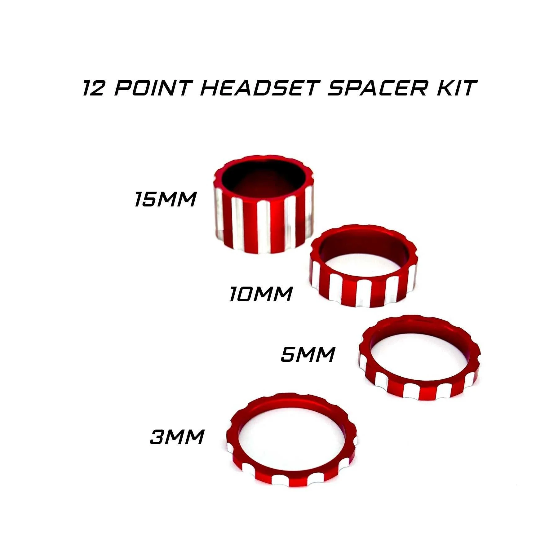 BILLET BMX DEEZ NUTS 12 POINT THREADLESS HEADSET KIT 1-1/8 - Image 6