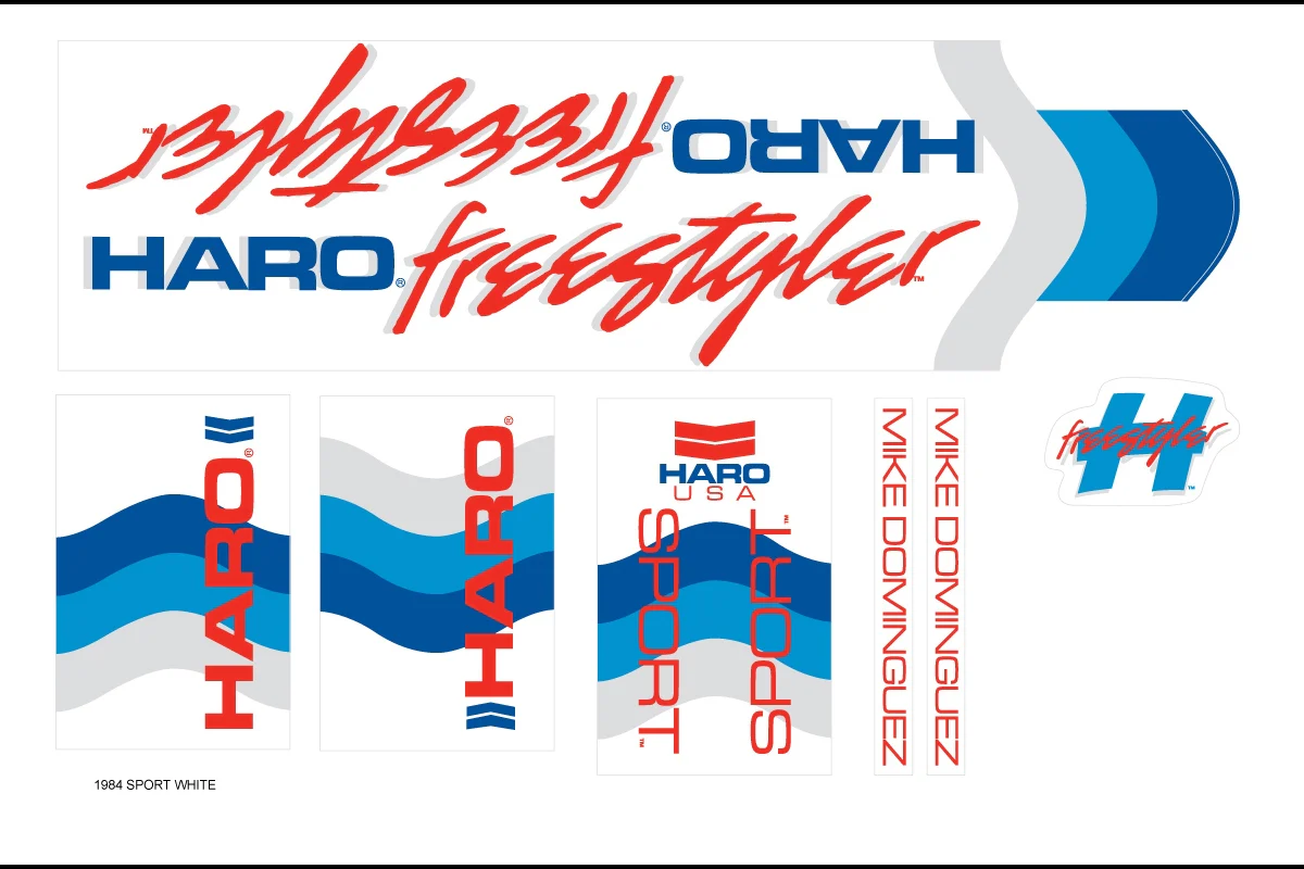 HARO RETRO FRAME DECAL KITS - Image 13