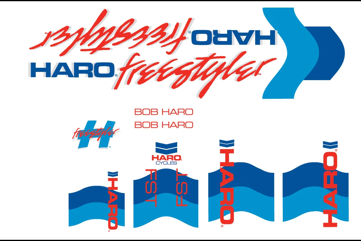 HARO RETRO FRAME DECAL KITS - Image 15