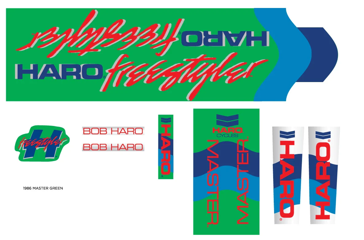 HARO RETRO FRAME DECAL KITS - Image 36