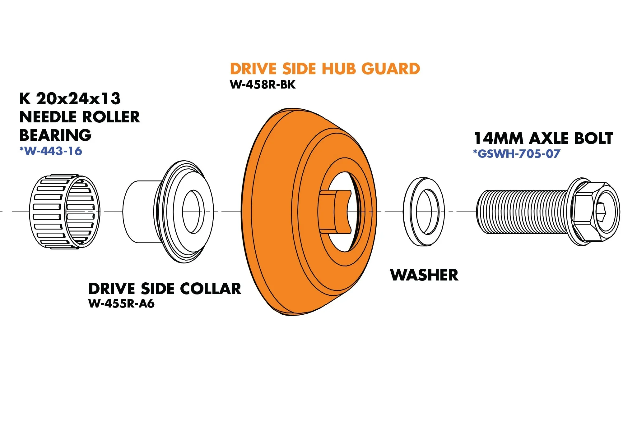 Odyssey Clutch Pro Freecoaster Hub Parts - Image 2