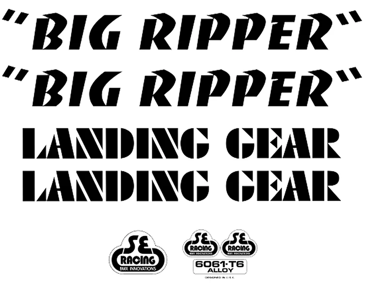 SE Bikes Big Ripper Decal Set - Image 2