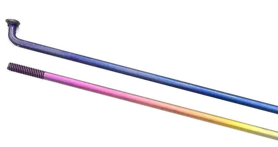 USA BRAND TITANIUM SPOKE FOR 22" WHEELS (RAINBOW)