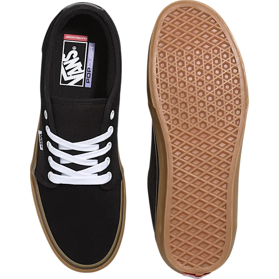 Vans Chukka Low Shoes (Black / Gum) - Image 3