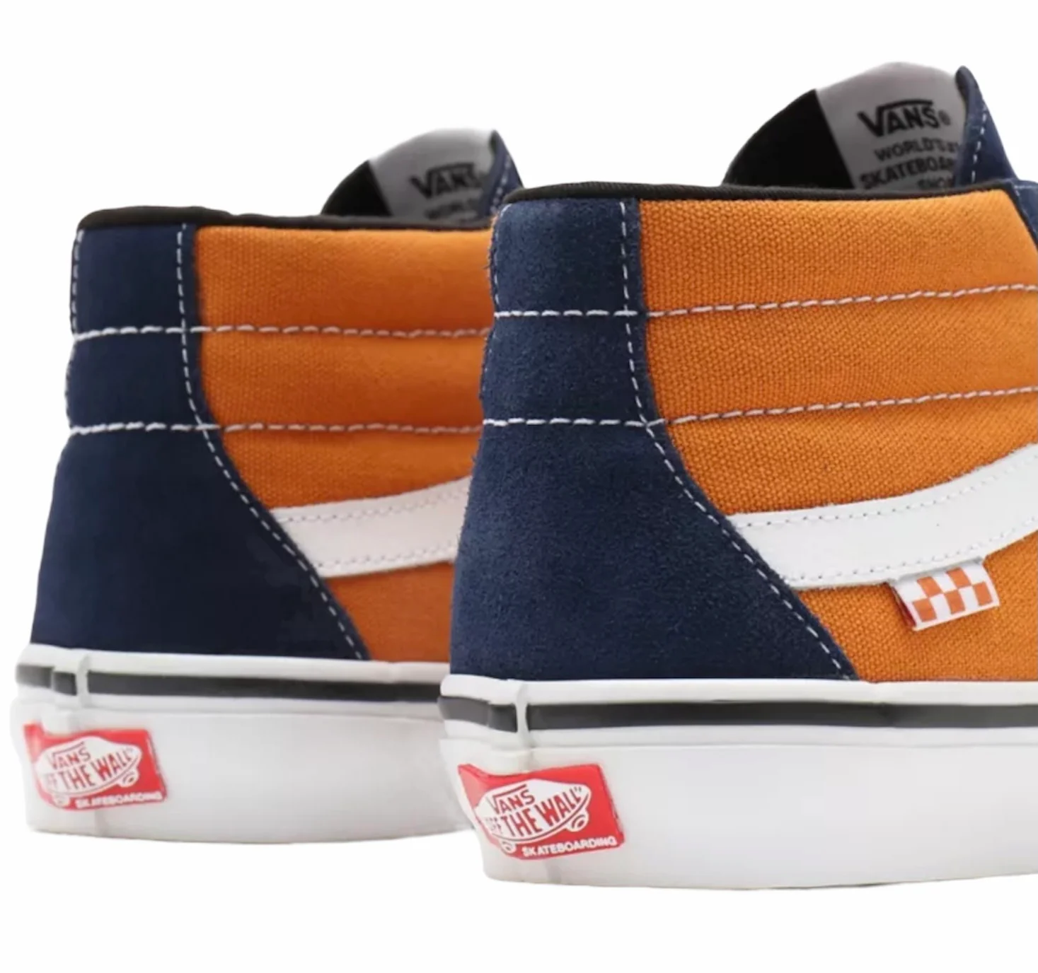 Vans Grosso Mid Pro Shoes (Navy/Orange) - Image 5