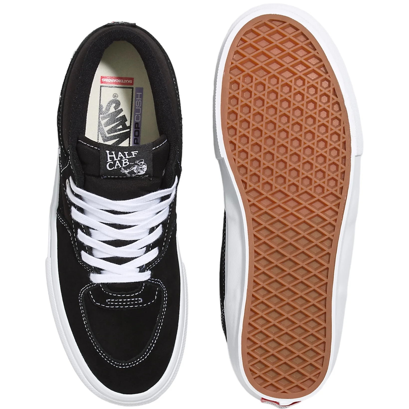 Vans Half Cab Shoe (Black / White) - Image 6