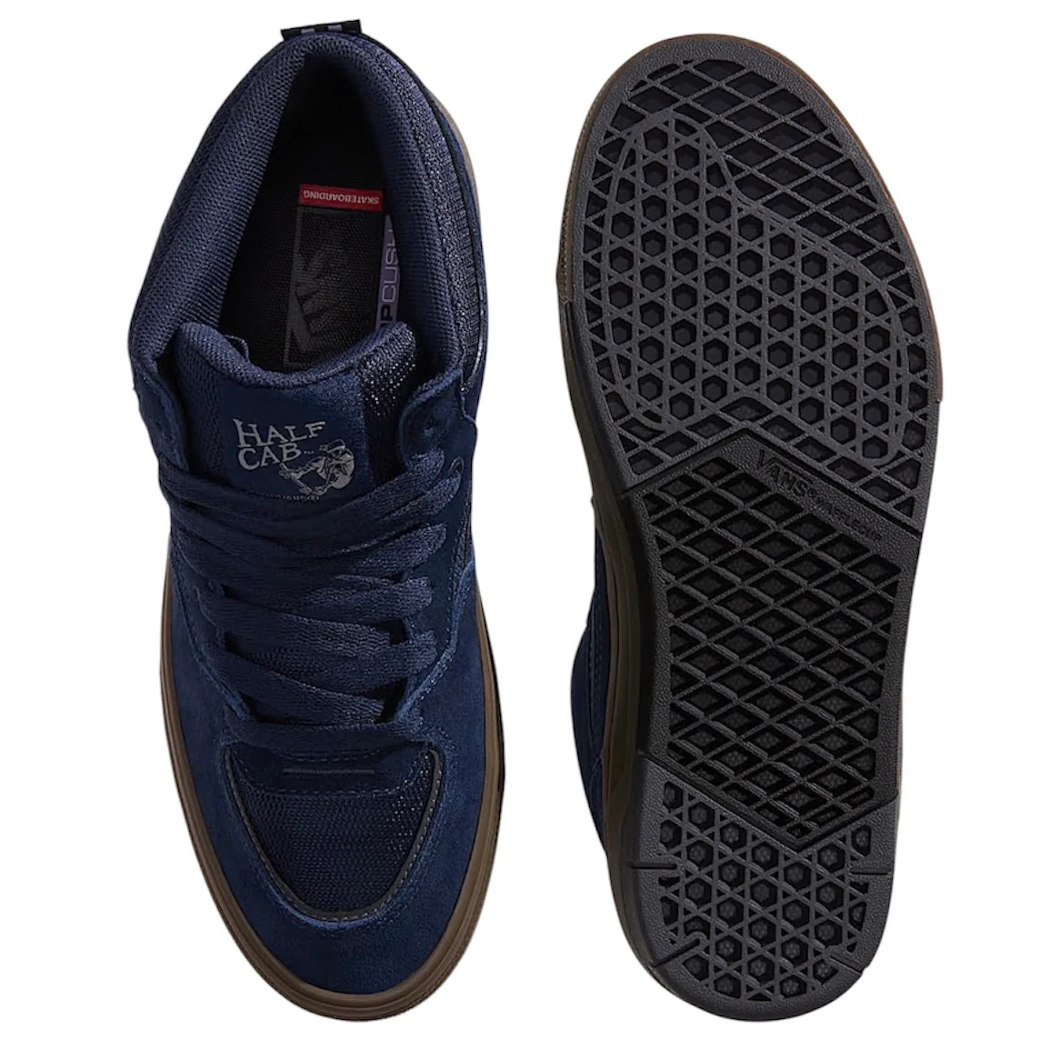 Vans Half Cab Shoe ( Navy / Dark Gum ) - Image 4