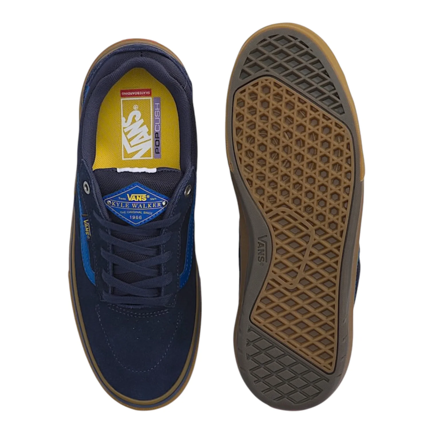 Vans Kyle Walker Wafflecup Shoes (Rich Navy / Gum) - Image 3
