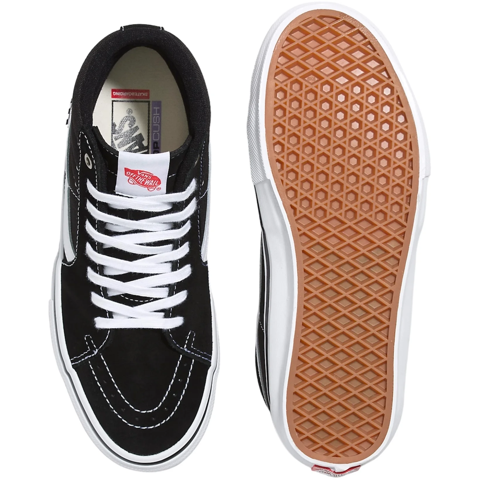 VANS SK8-HI PRO SHOES (Black / White) - Image 3