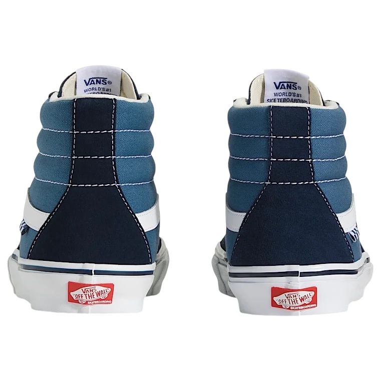 Vans Sk8-Hi Pro Shoes (Navy / White) - Image 3